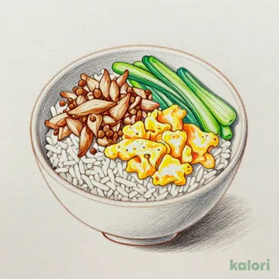 Sanshoku-meshi (Three-Color Rice Bowl)