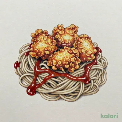 Fried Chicken Cold Soba Noodles