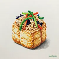 Sansai Inari Sushi (Wild Vegetable Rice Pouch)