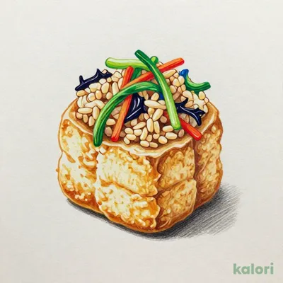 Sansai Inari Sushi (Wild Vegetable Rice Pouch)
