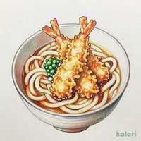 海老天うどん（2尾・3尾）