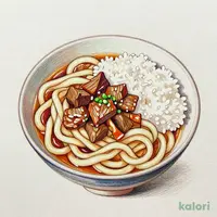 肉うどん定食