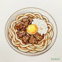 Beef, Egg, and Grated Yam Udon