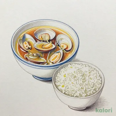 Clam Soup and Rice Set