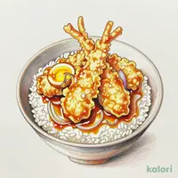 Chicken Tempura and Egg Rice Bowl