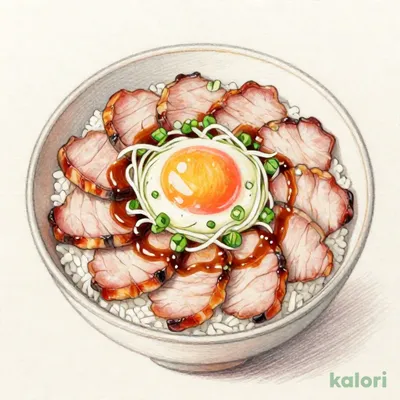 おんたまローストポーク丼 大盛