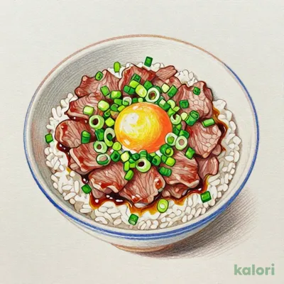 ねぎ玉牛丼 並盛