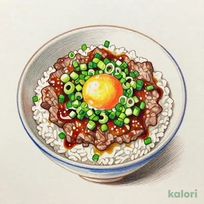 ねぎ玉牛丼 中盛