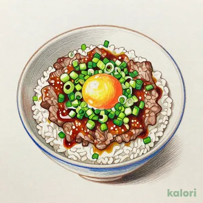 ねぎ玉牛丼 大盛