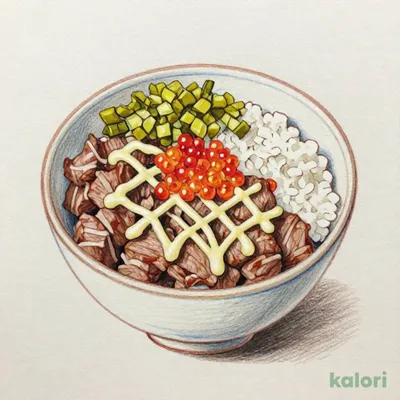 高菜明太マヨ牛丼 中盛