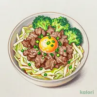 Green Onion and Egg Light Beef Bowl (Mini)
