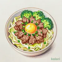ねぎ玉牛丼ライト 並盛