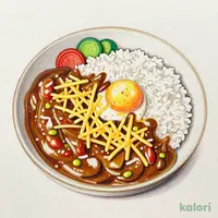 Cheese On Tamago Curry Mini