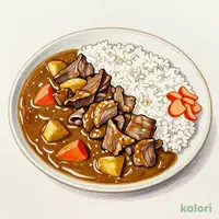 肉2倍牛カレー メガ