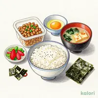 納豆定食 並盛