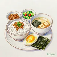 納豆定食 大盛
