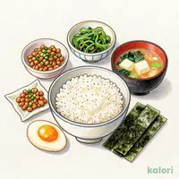 納豆たまかけ朝食 ミニ