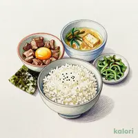 牛たまかけ朝食 並盛