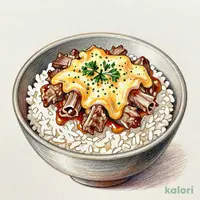 とろ〜り3種のチーズ牛カルビ焼肉丼 大盛