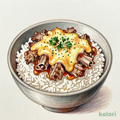 とろ〜り3種のチーズ牛カルビ焼肉丼 大盛