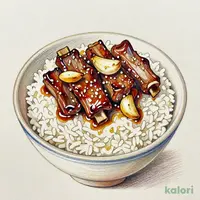 にんにく牛カルビ焼肉丼 大盛