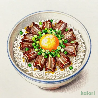 ねぎ玉牛カルビ焼肉丼 並盛