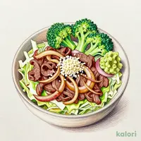 わさび山かけ 牛丼ライト 並盛