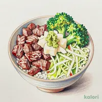 わさび山かけ 牛丼ライト 大盛