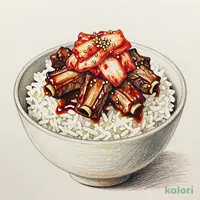 Kimchi Beef Kalbi BBQ Rice Bowl, Regular