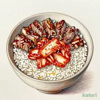 キムチ牛カルビ焼肉丼 特盛