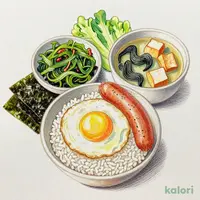 ソーセージエッグ朝食 並盛
