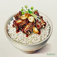 ダブルニンニク牛カルビ焼肉丼 並盛