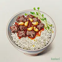 Double Garlic Beef Bowl, Regular