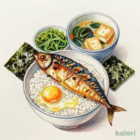 Salted Mackerel and Egg Breakfast, Mini