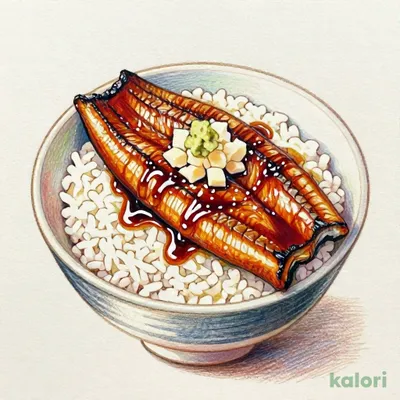 Grated Yam and Eel Rice Bowl, Regular