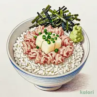 山かけまぐろたたき丼 大盛