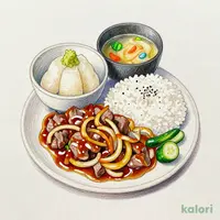 山かけ牛皿定食 並盛
