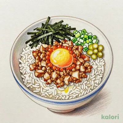 明太マヨ旨だしとりそぼろ丼 大盛