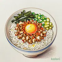 Spicy Cod Roe Mayo and Dashi-Seasoned Chicken Soboro Rice Bowl, Extra Large