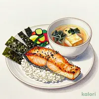 焼鮭定食 並盛