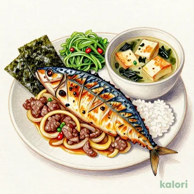 牛塩さば朝食 並盛