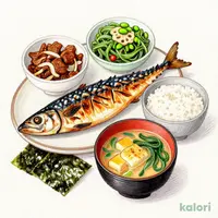 牛塩さば朝食 大盛