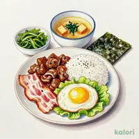 Beef Bowl Side and Bacon Egg Breakfast, Mini