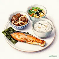 Beef and Grilled Salmon Breakfast, Mini
