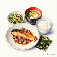 Beef and Grilled Salmon Breakfast, Regular
