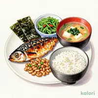 納豆塩さば朝食 ミニ