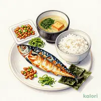 納豆塩さば朝食 並盛