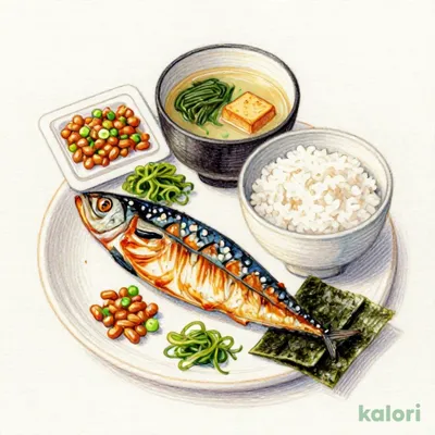 納豆塩さば朝食 並盛