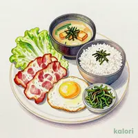 自社製 ベーコンエッグ朝食 ミニ