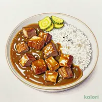 ポークロックカレー 肉ダブル メガ
